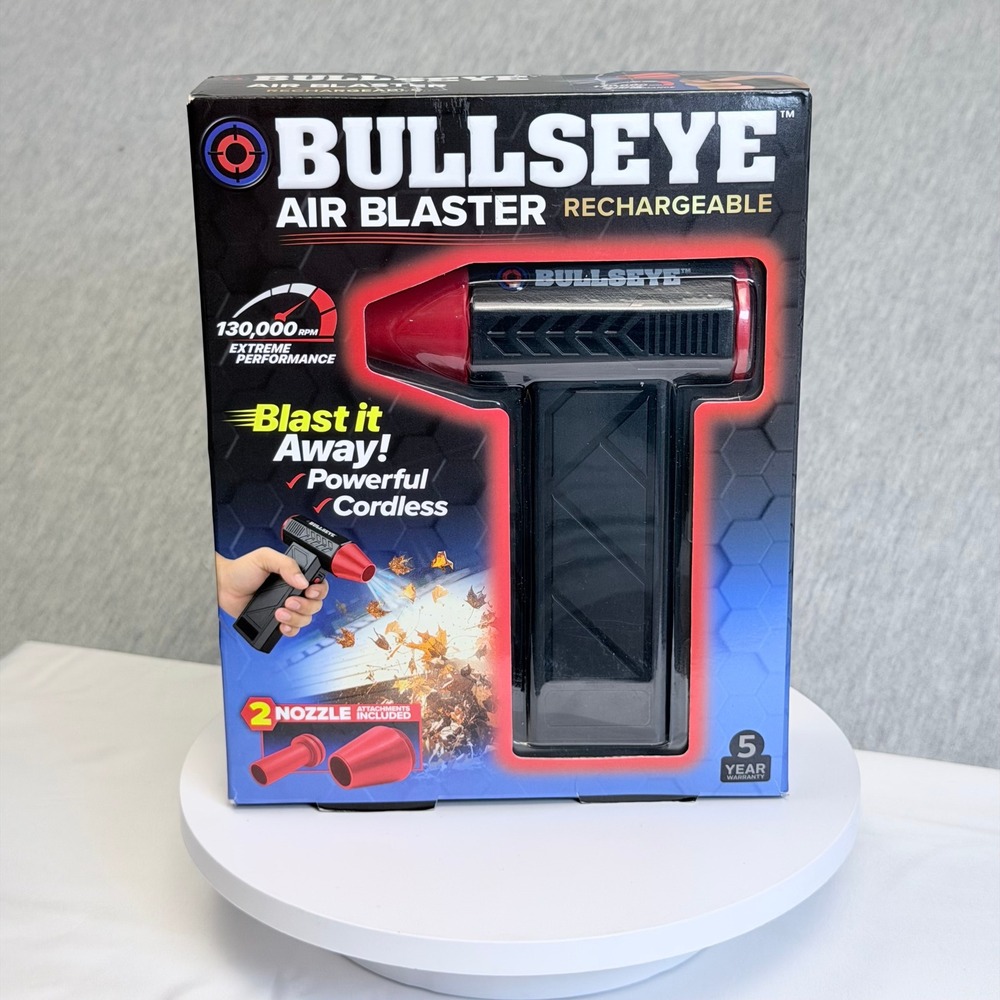 Bullseye Air Blaster Rechargeable Cordless Duster 130,000 RPM 4312B New